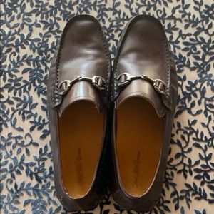Saks Fifth Avenue Brown leather loafers Size 10